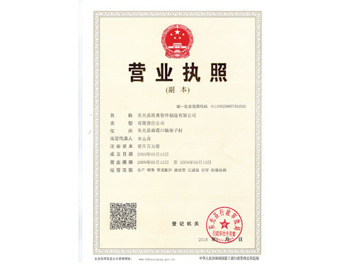 胜奥营业执照